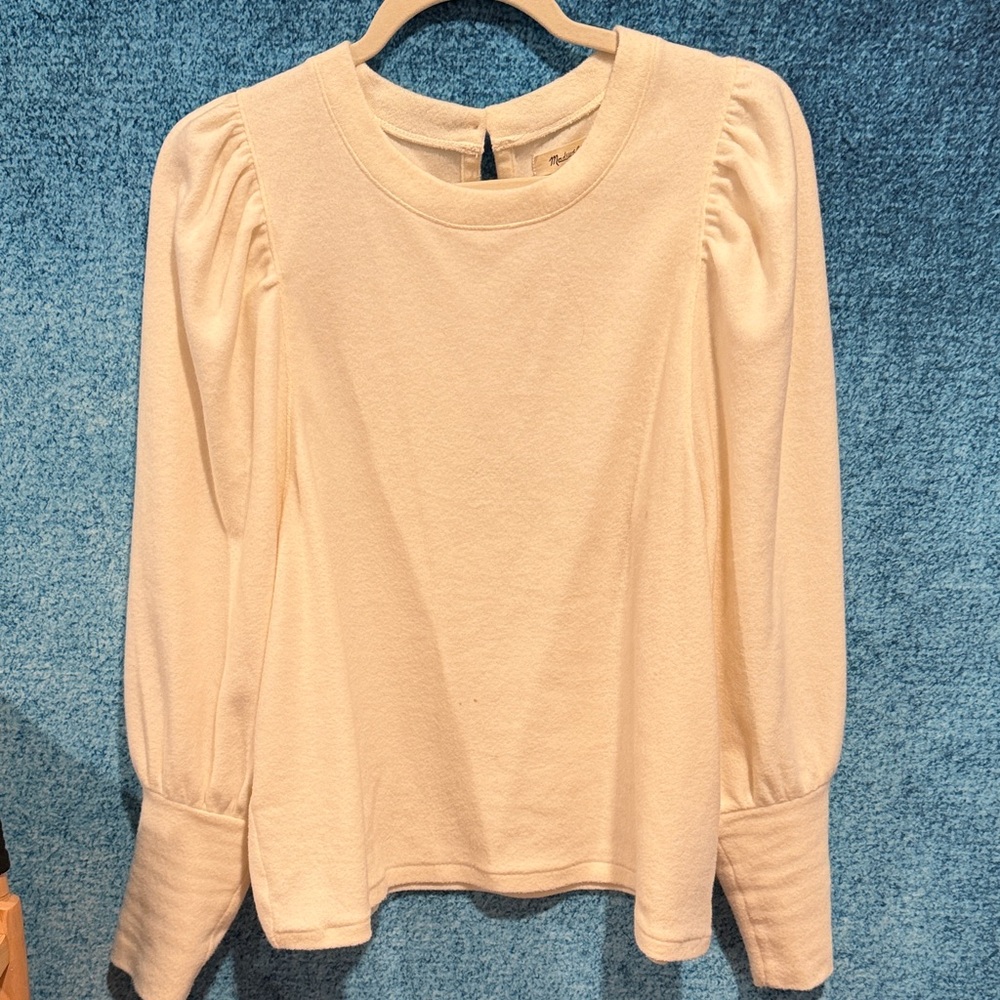 Madewell Cream Puff Sleeve Blouse